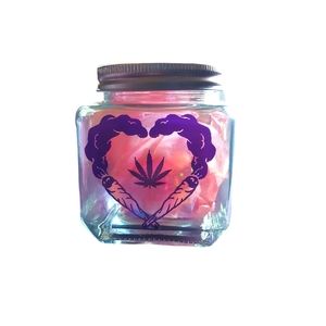 Weed Heart Stoned Glass Stash Jar BUNDLE ANY 3 ITEMS 15%OFF!!!
